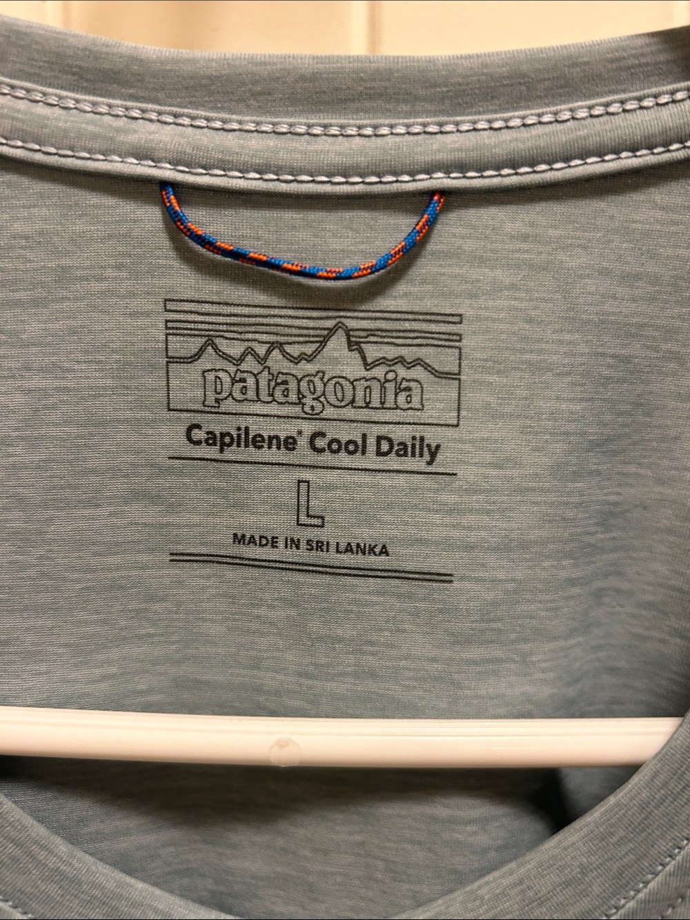 Patagonia capilene cool womens L short Sleeve Crewneck T-Shirt in Dusty Blue - Picture 3 of 5